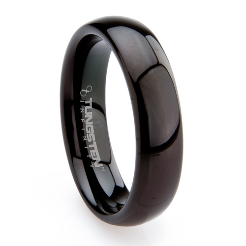 Black Tungsten Wedding Ring