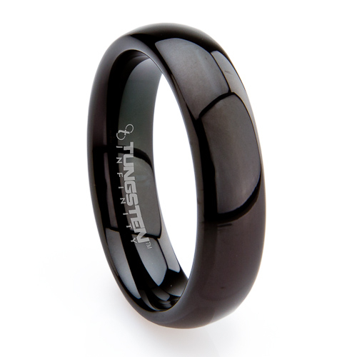 Mens Black Tungsten Rings