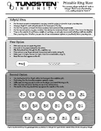 Tungsten Carbide Ring Size Chart